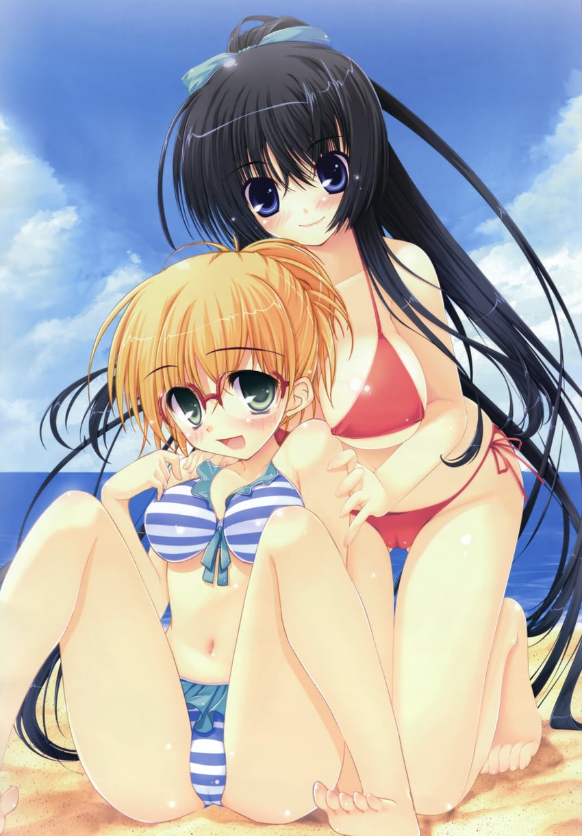 nagasawa nanami and sanomine hikaru (hime x hime) drawn by akenotsuki_renya and moric
