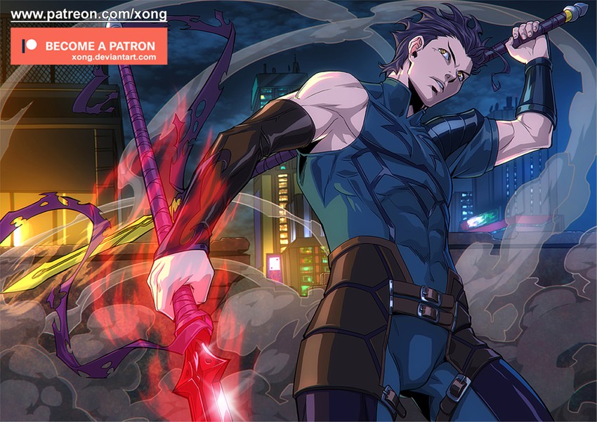 diarmuid ua duibhne (fate and 1 more) drawn by xong