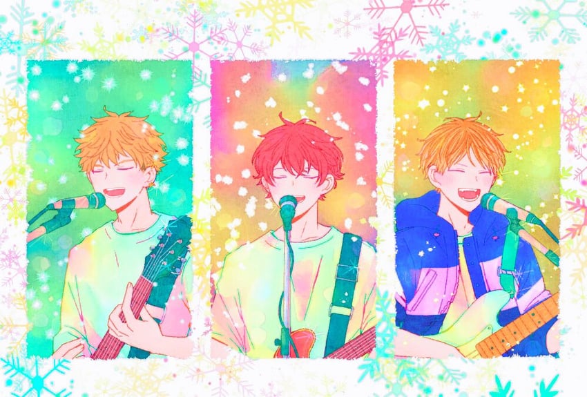 satou mafuyu, kashima hiiragi, and yoshida yuki (given) drawn by bibibimix39
