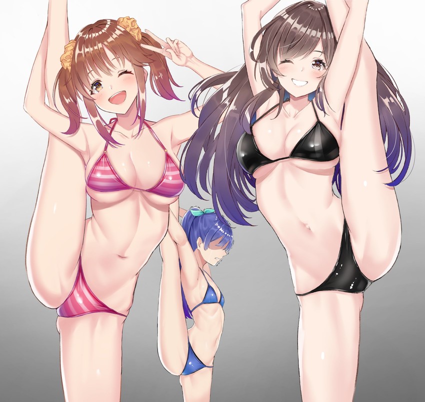 kisaragi chihaya, tsukioka kogane, and totoki airi (idolmaster and 2 more) drawn by irohakaede