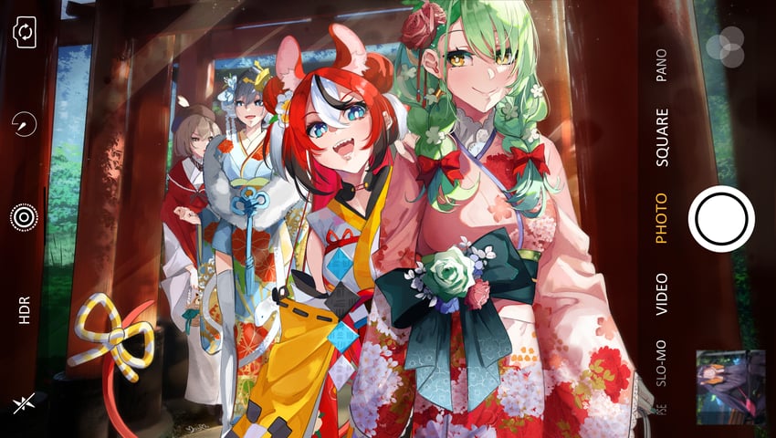 ouro kronii, nanashi mumei, hakos baelz, and ceres fauna (hololive and 1 more) drawn by moyomo