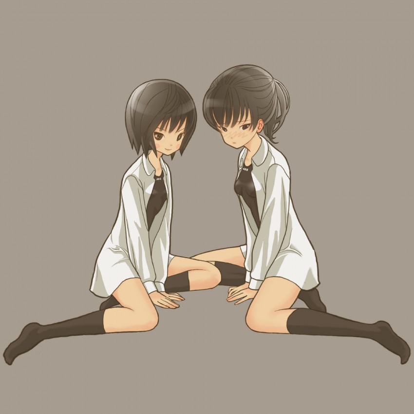 nanasaki ai and tsukahara hibiki (amagami) drawn by m-pin