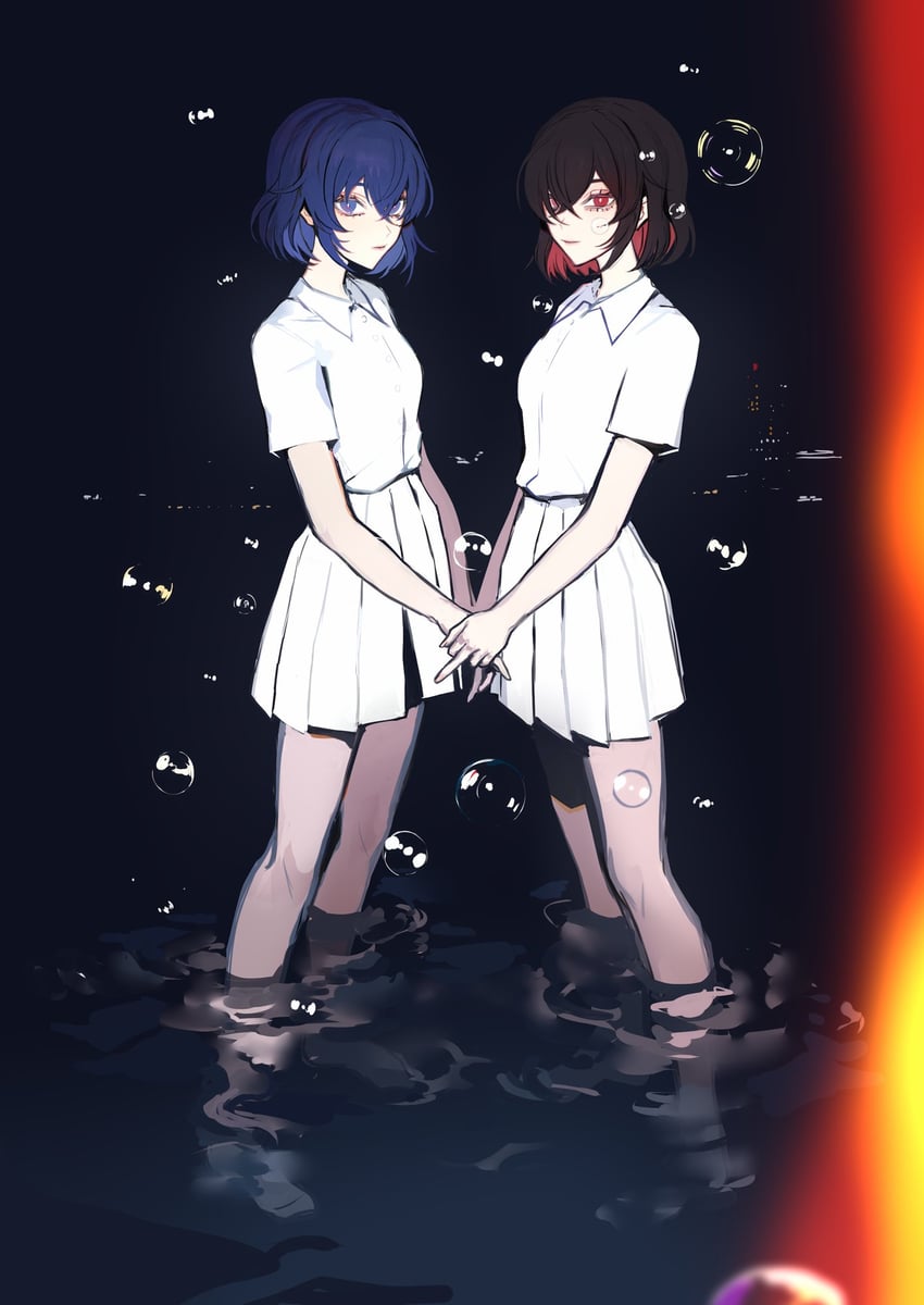 seele vollerei and seele (honkai and 1 more) drawn by 7wata_himori