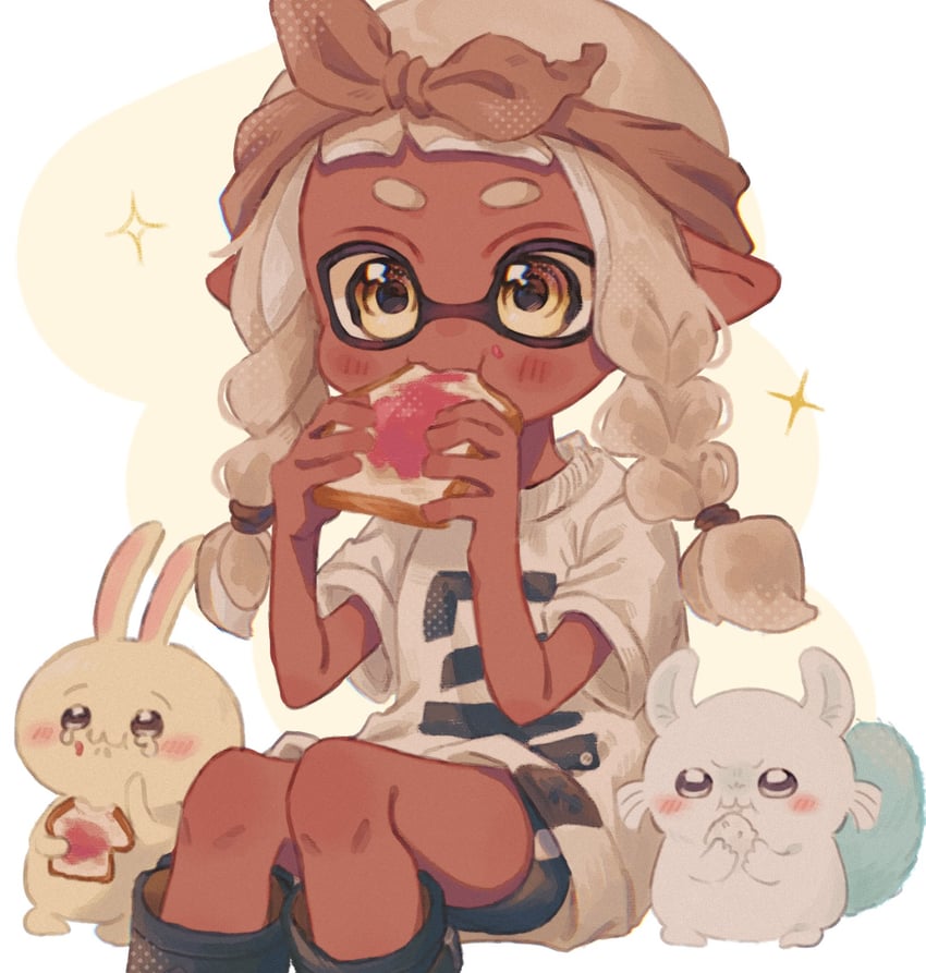 inkling player character and inkling girl (splatoon and 1 more) drawn by ochocho2828