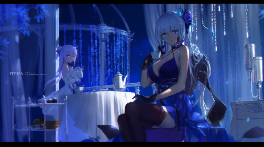 unicorn and illustrious (azur lane) drawn by swd3e2