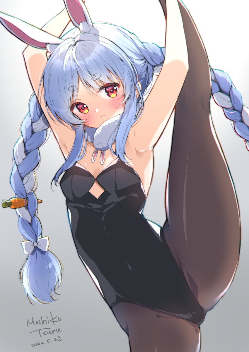 usada pekora and don-chan (hololive) drawn by mochiko_tsuru