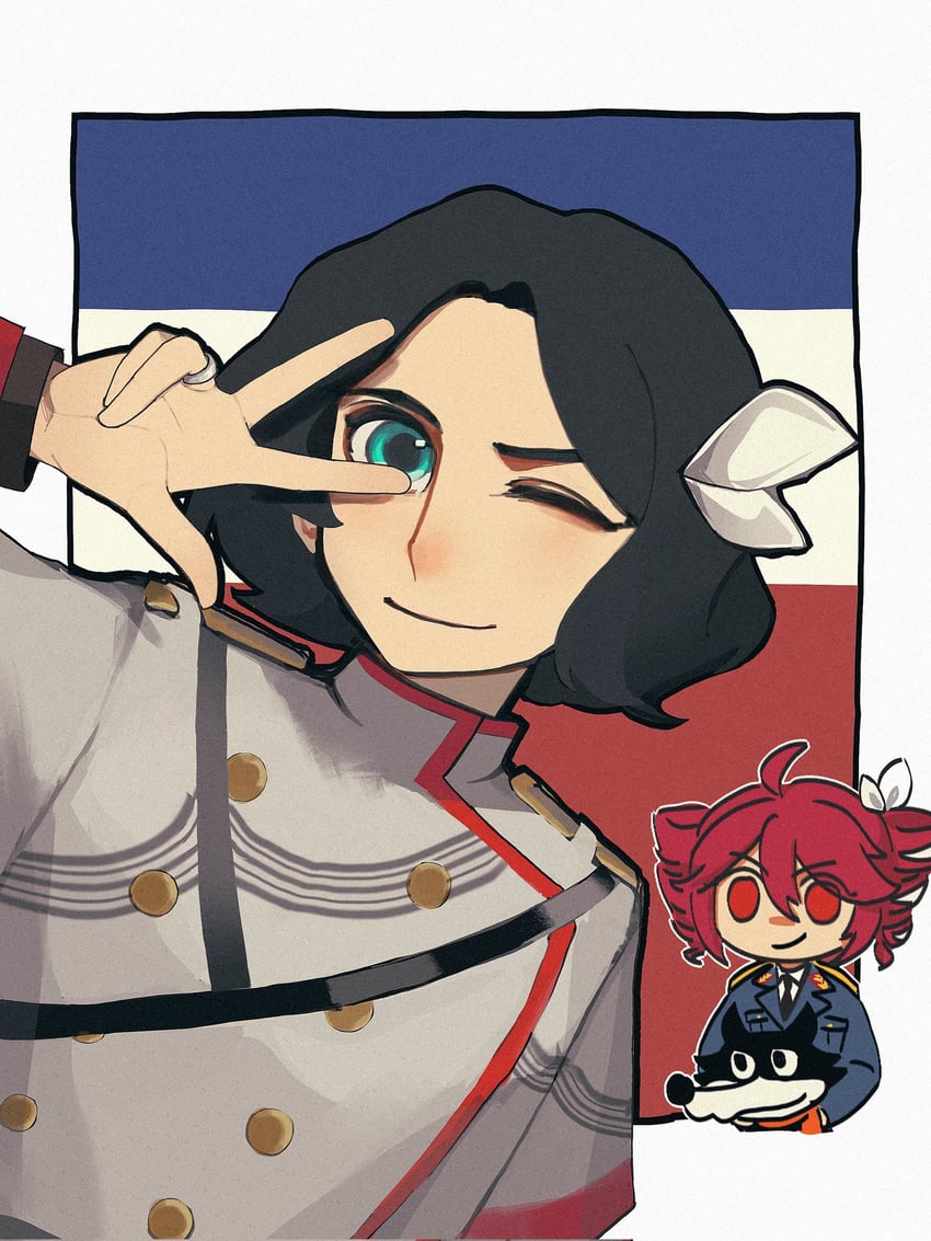 kasane teto, josip broz tito, and vucko (utau and 4 more) drawn by chen_feng_(slbdofcl)
