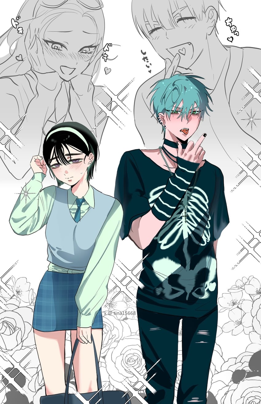 sua, mizi, till, and ivan (alien stage) drawn by tina15668