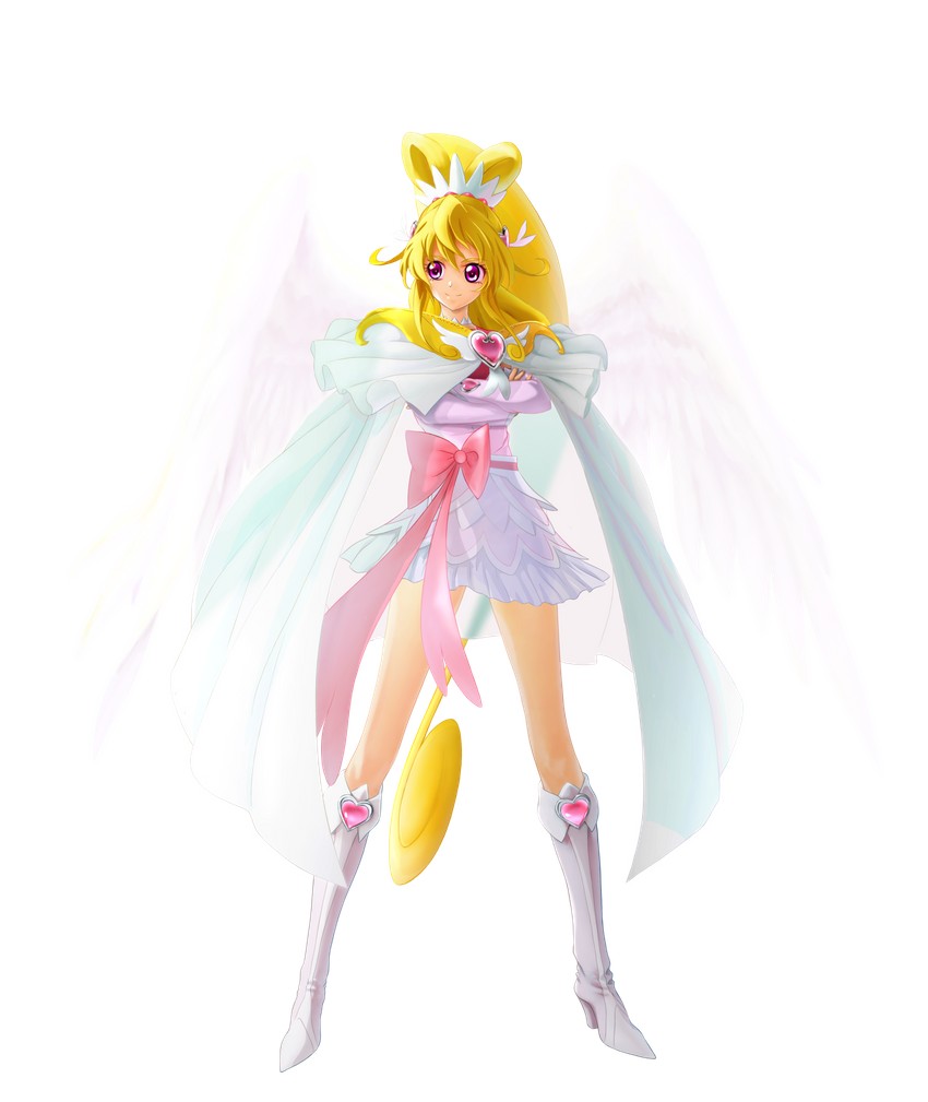 aida mana and cure heart (precure and 1 more) drawn by erufa_(pixiv)