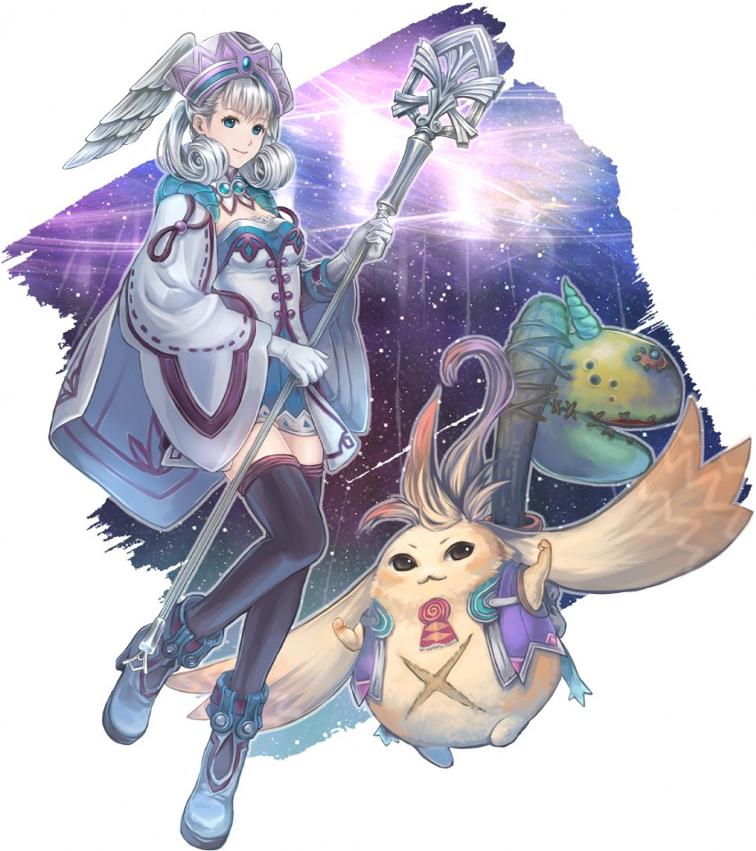 melia antiqua and riki (xenoblade chronicles and 1 more) drawn by ohse