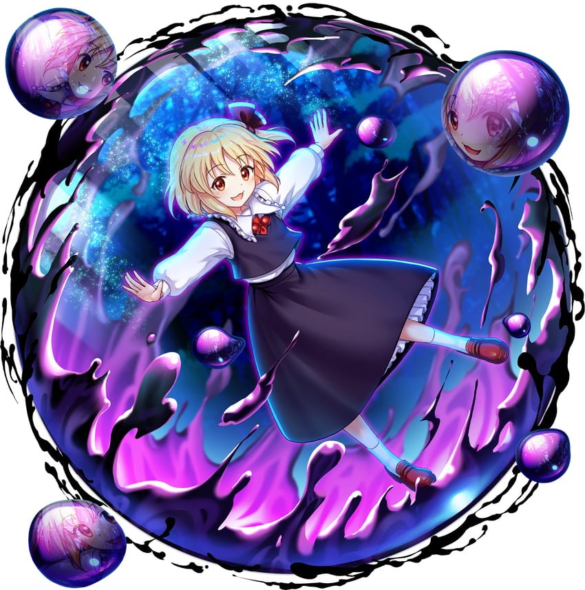 rumia (touhou and 2 more) drawn by rotte_(1109)