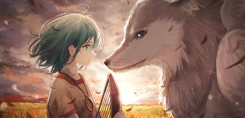 erin and beastlord (kemono no souja erin) drawn by kumagai_yuka