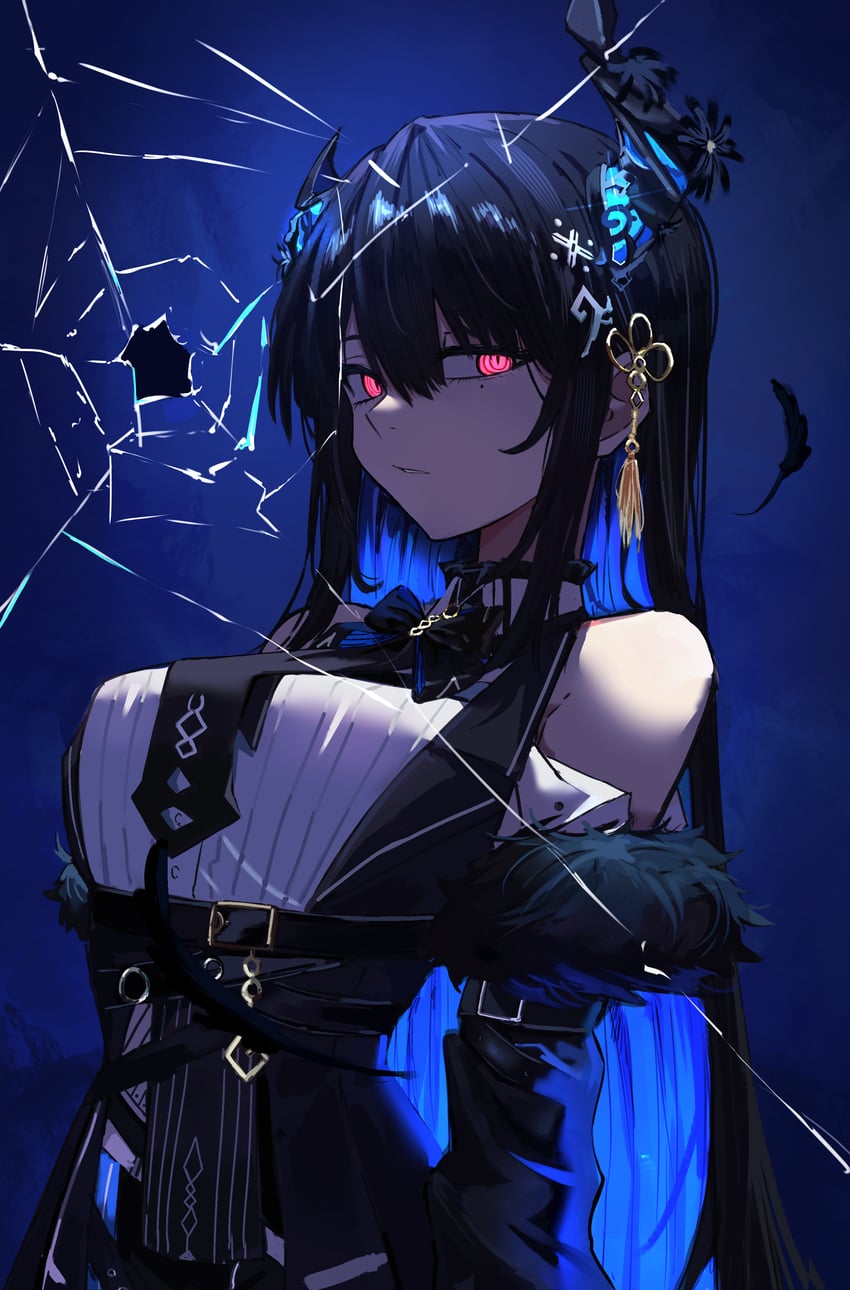 nerissa ravencroft (hololive and 1 more) drawn by channyy19