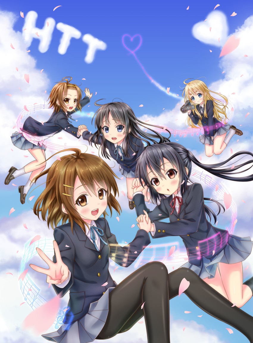 akiyama mio, nakano azusa, hirasawa yui, tainaka ritsu, and kotobuki tsumugi (k-on!) drawn by gotou_hisashi