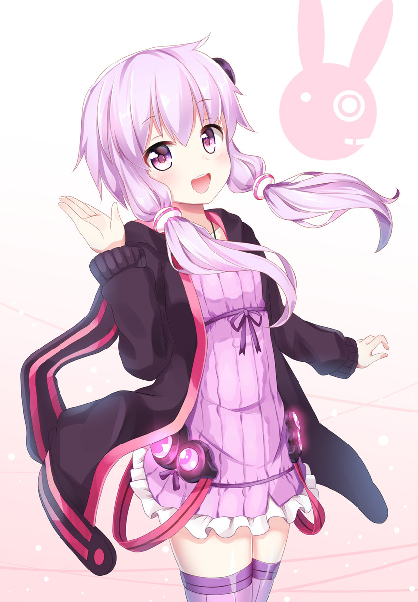 yuzuki yukari (vocaloid and 1 more) drawn by mk82_(hoonsyh)