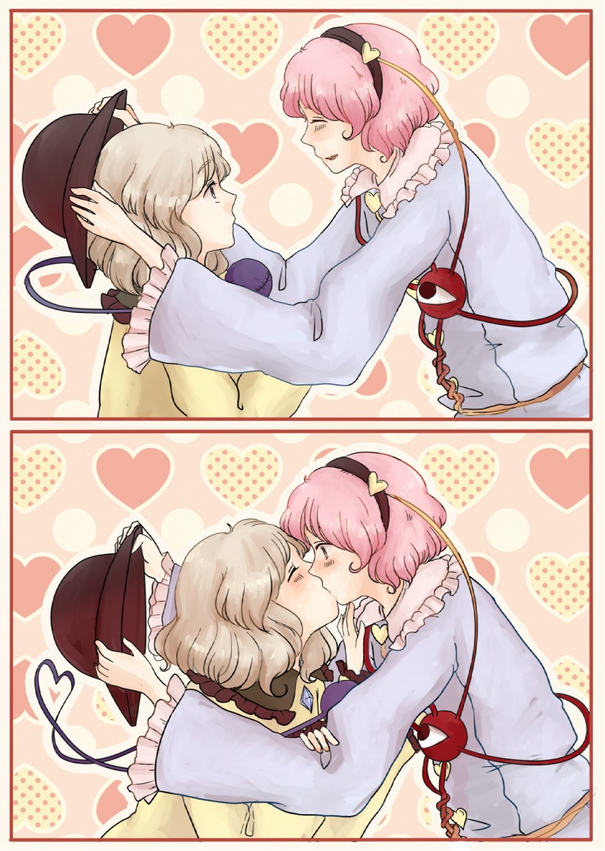 komeiji koishi and komeiji satori (touhou) drawn by unaji_(manju)