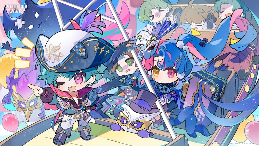 brant, roccia, and pero (wuthering waves) drawn by saucer_(saucer752)