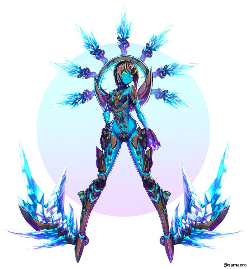 kelkundo (phantasy star and 1 more) drawn by samael_(5211)