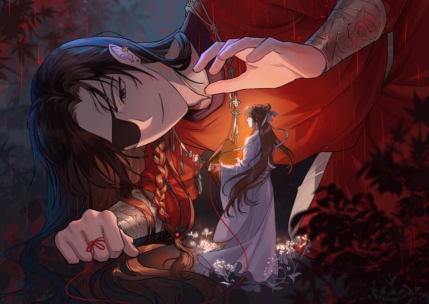 xie lian and hua cheng (tianguan cifu) drawn by hum_(s2mhms2)