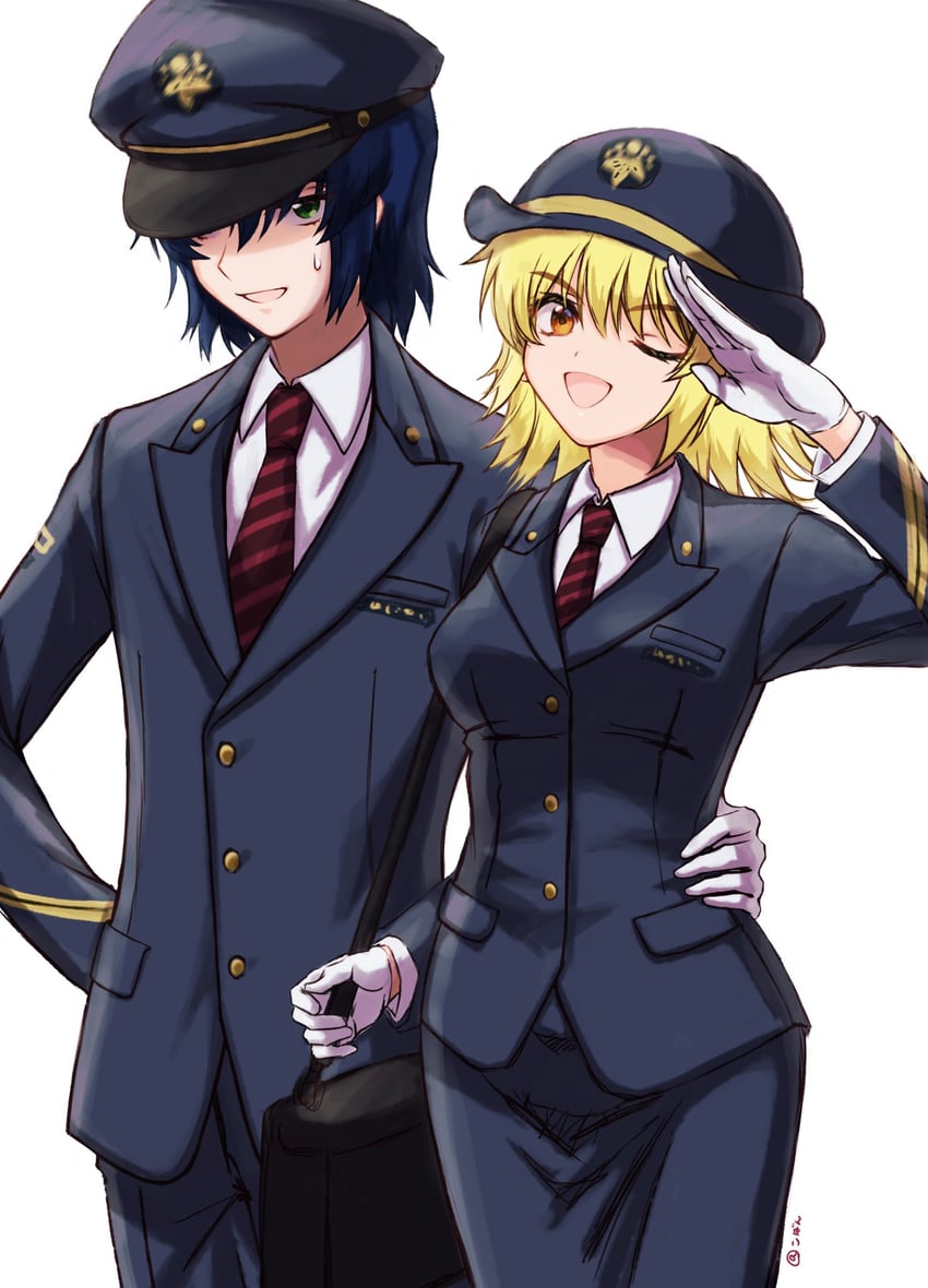 cagalli yula athha and athrun zala (gundam and 1 more) drawn by koban_(zouwqprlfvilaod)