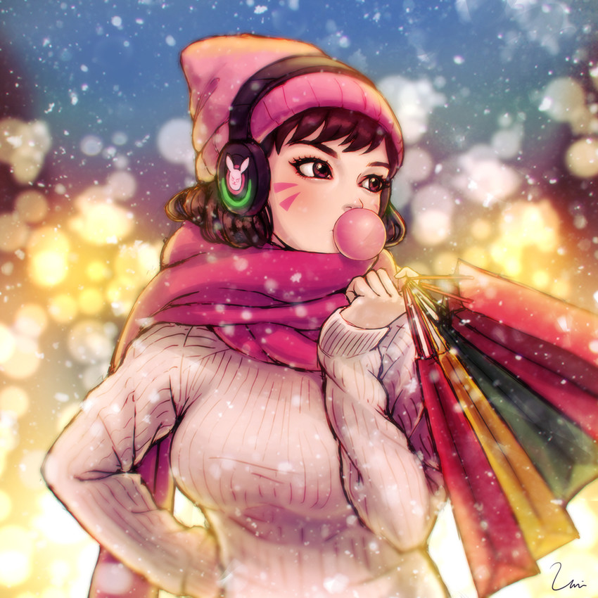 d.va (overwatch and 1 more) drawn by umigraphics