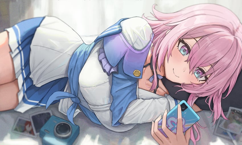 march 7th (honkai and 1 more) drawn by icetea_art
