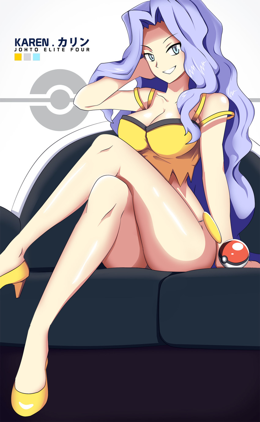 karen (pokemon and 1 more) drawn by vivivoovoo