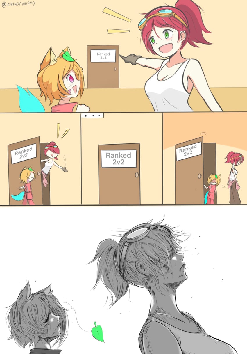 yumiko and scarlet (tokyo ghoul and 1 more) drawn by cringywoomy