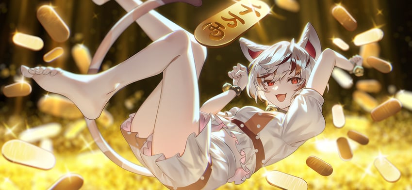 goutokuji mike (touhou and 1 more) drawn by u_u_zan