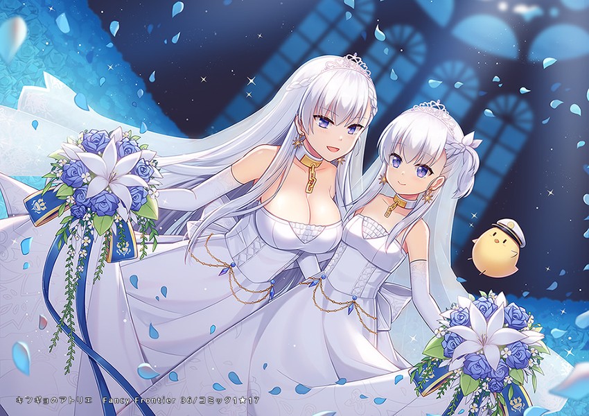 manjuu, belfast, and little bel (azur lane) drawn by tsouchinyu