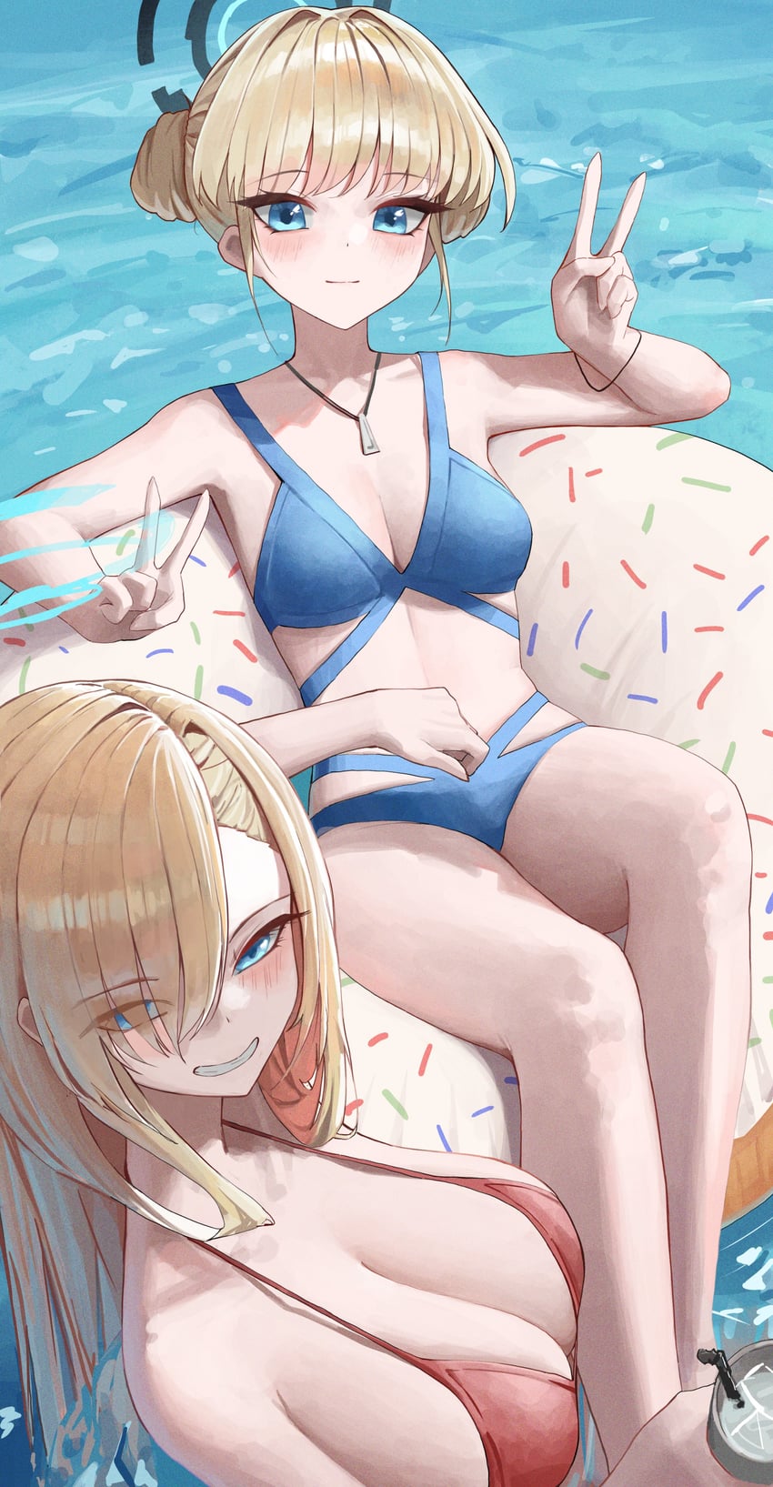 asuna and toki (blue archive) drawn by hwan_(verypoor)