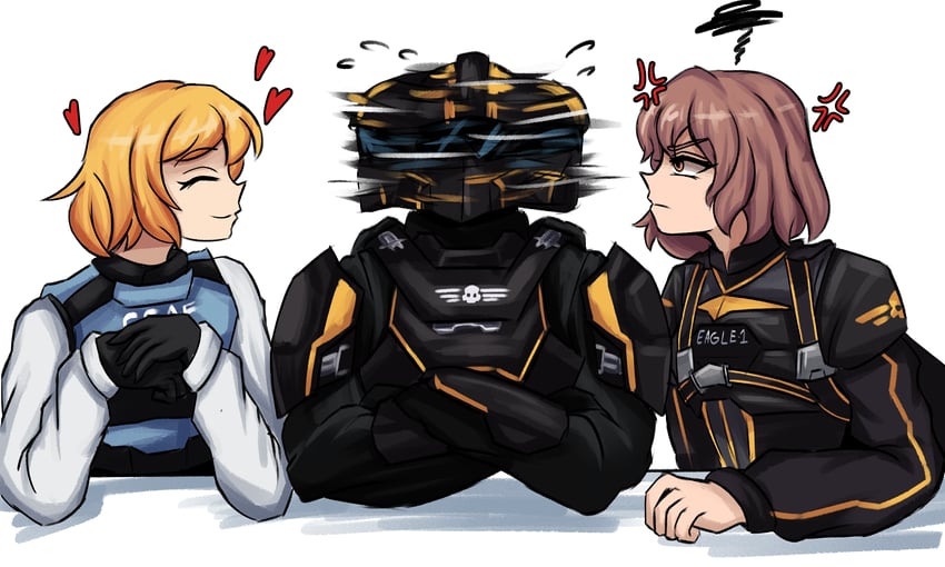 helldiver, seaf soldier, and eagle 1 (helldivers and 1 more) drawn by lad_der