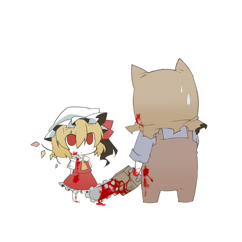 flandre scarlet and dr. salvador (touhou and 2 more) drawn by eiri_(eirri)