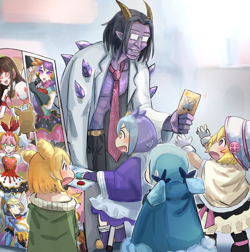laundry dragonmaid, trickstar holly angel, witchcrafter potterie, gagaga sister, trickstar lycoris, and 5 more (yu-gi-oh!) drawn by hatano_kiyoshi