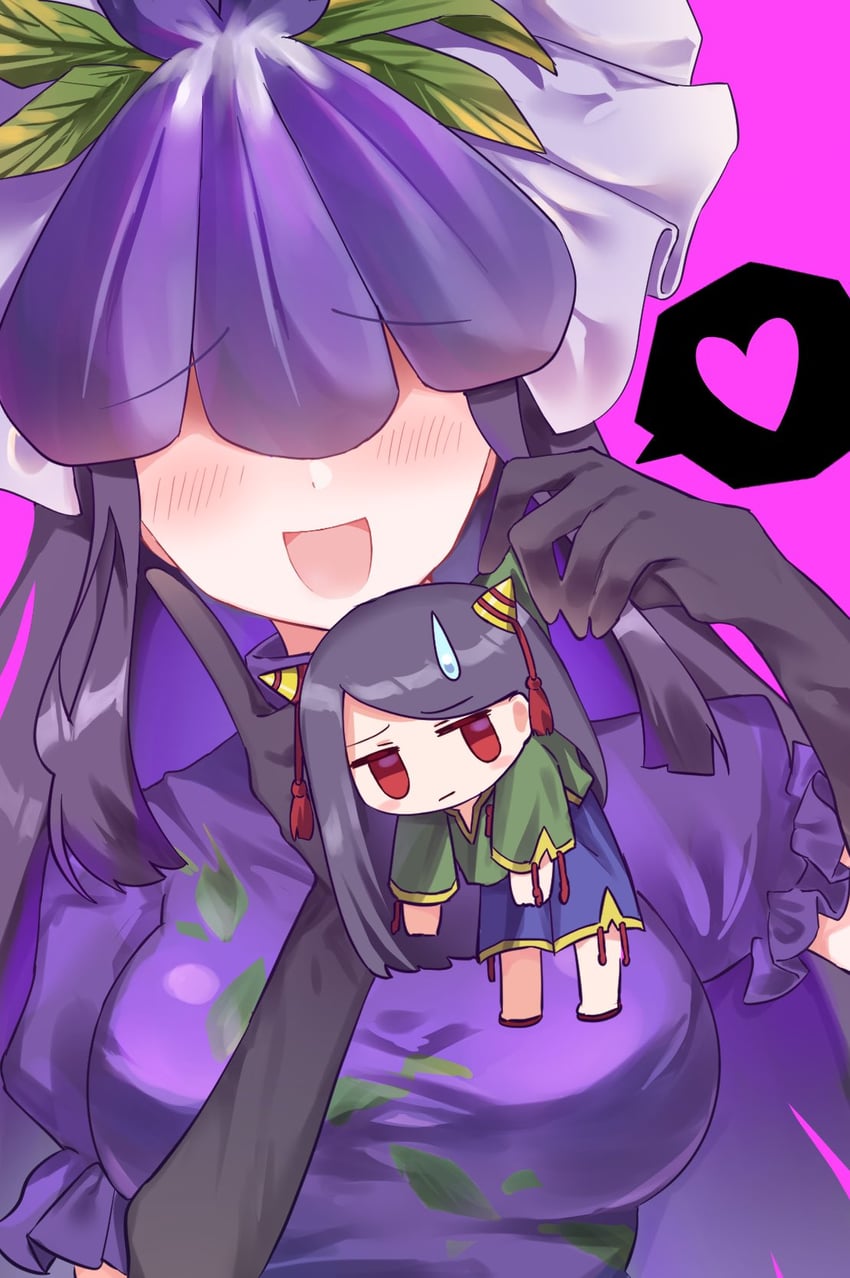 yomotsu hisami and nippaku zanmu (touhou) drawn by milll_77