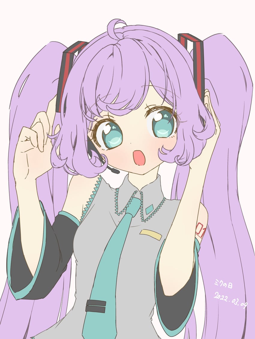 hatsune miku and manaka laala (vocaloid and 2 more) drawn by monyara_(pyaltu)