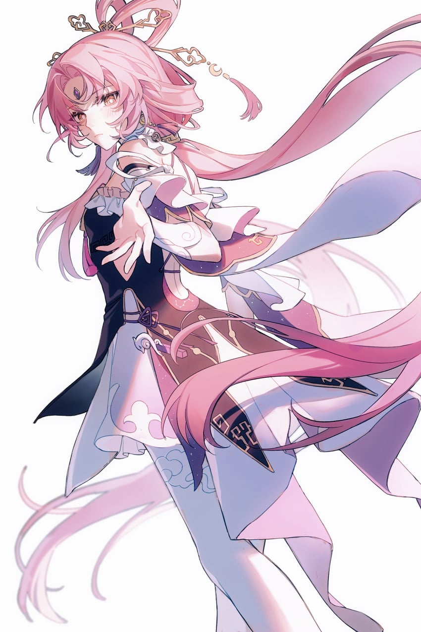 fu xuan (honkai and 1 more) drawn by sanye308