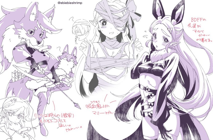 link, princess zelda, sheik, and wolf link (the legend of zelda and 4 more) drawn by shuri_(84k)