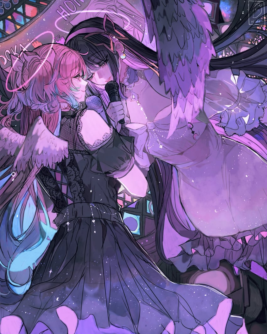 akemi homura, kaname madoka, sua, and mizi (mahou shoujo madoka magica and 1 more) drawn by ichigoh