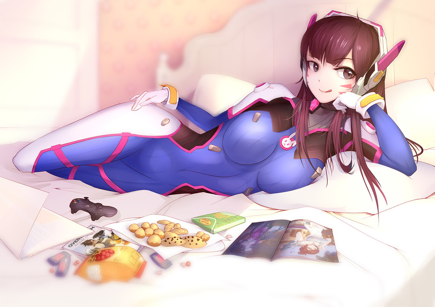 d.va, tracer, mei, and widowmaker (overwatch and 1 more) drawn by liu_lan