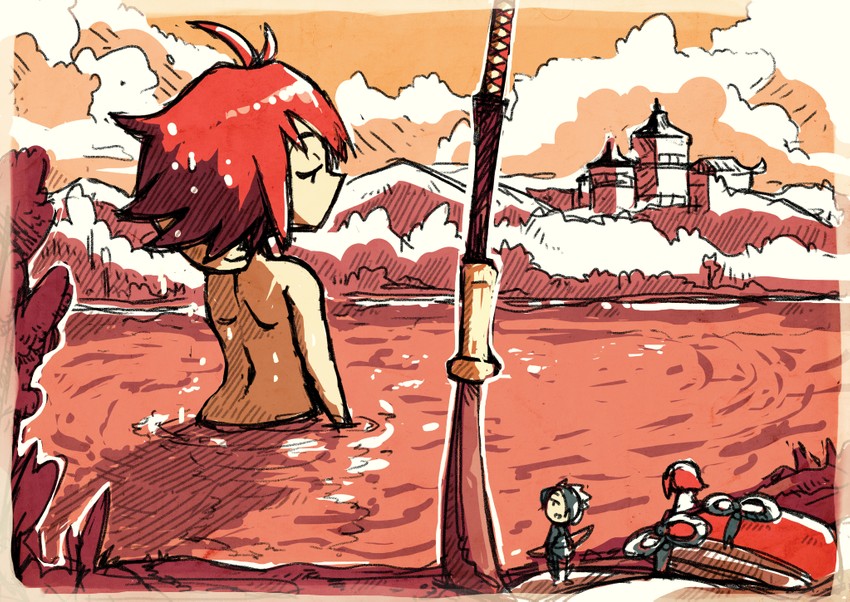 sakura, hinoka, and setsuna (fire emblem and 1 more) drawn by setz