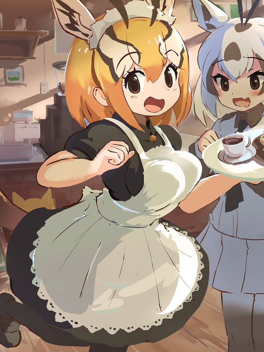 arabian oryx and thomson's gazelle (kemono friends) drawn by koutsuu_(koutuukanseikan)