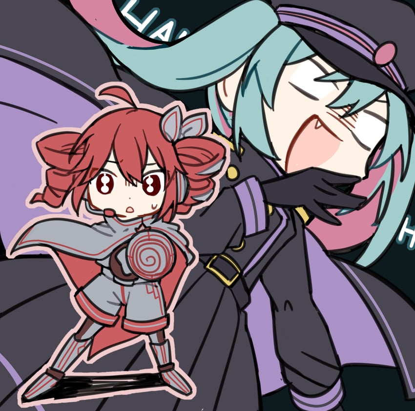 hatsune miku and kasane teto (vocaloid and 3 more) drawn by frontiersun