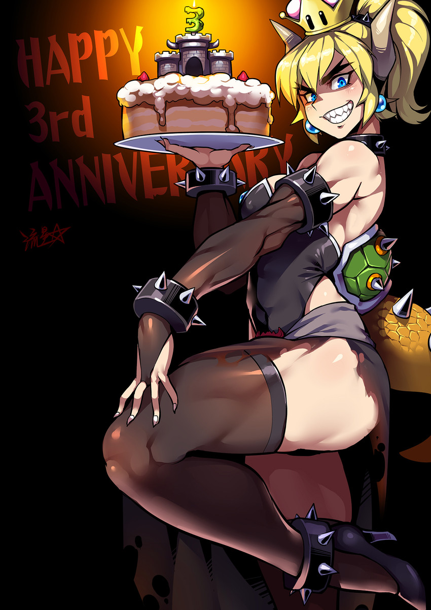 bowsette (mario and 1 more) drawn by ryuusei_(mark_ii)