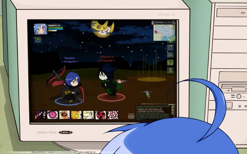 izumi konata, kuchiki rukia, allen walker, ulquiorra cifer, excalibur, and 2 more (bleach and 8 more)
