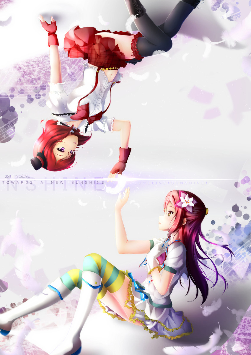 nishikino maki and sakurauchi riko (love live! and 2 more) drawn by arcriatrix