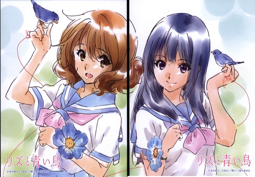 oumae kumiko and kousaka reina (hibike! euphonium and 1 more) drawn by ikeda_shouko