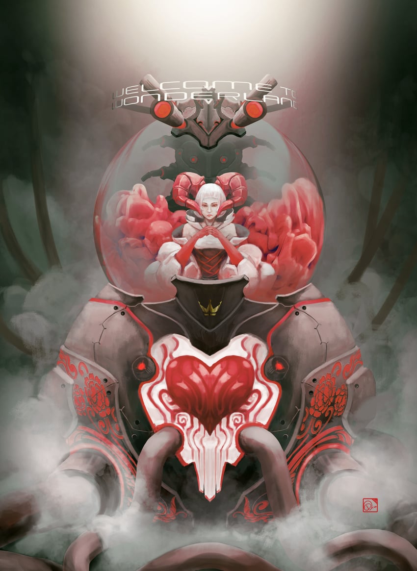 queen of hearts (original and 1 more) drawn by rivenline