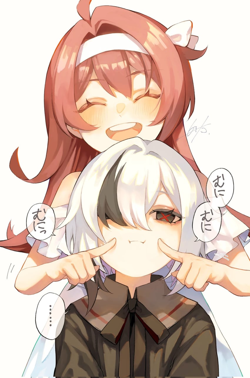 arlecchino, clervie, and peruere (genshin impact) drawn by rokuroku_6ta