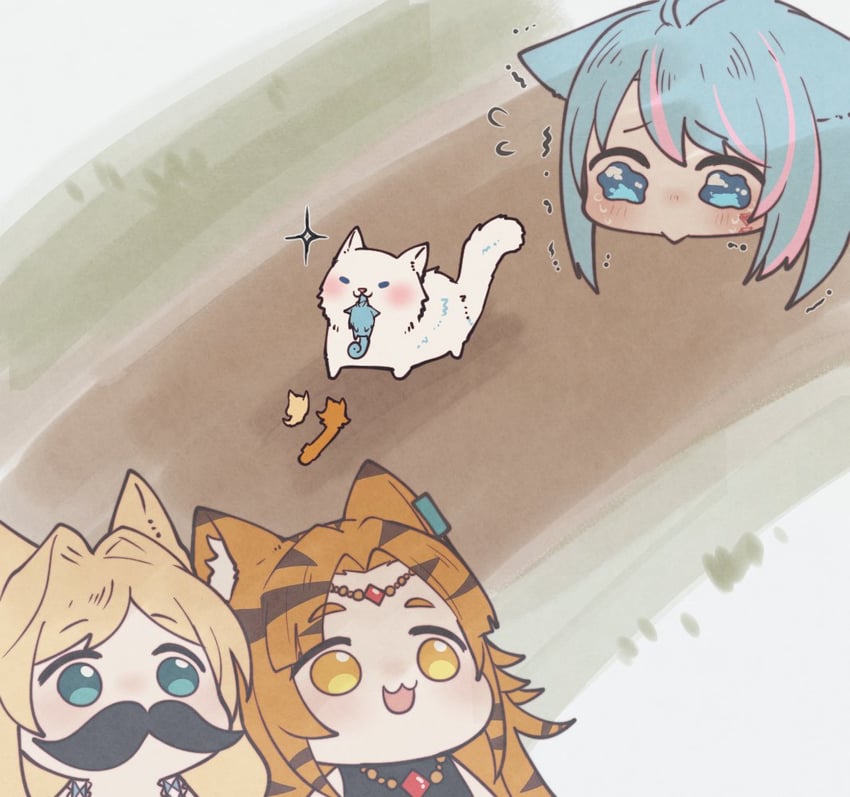 azura cecillia, nara haramaung, and layla alstroemeria (nijisanji and 1 more) drawn by angon623